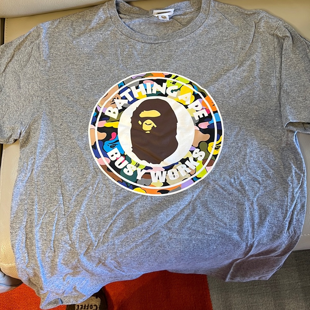 BAPE Busy Works tee: perfect condition!